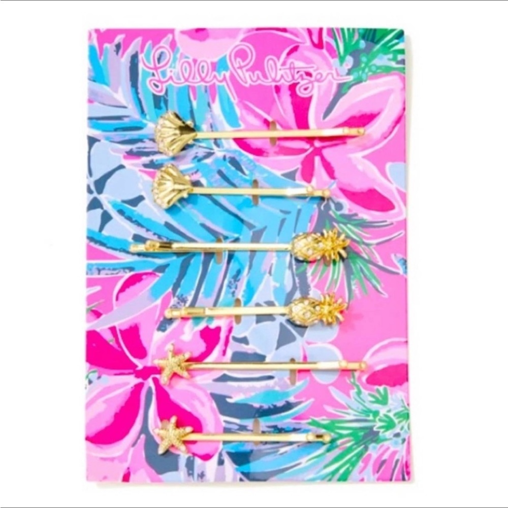 NEW Lilly Pulitzer Hair Pin Set